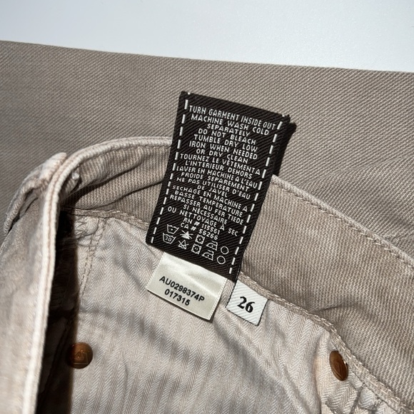 👖NWT SEVEN FOR ALL MANKIND JISELLE BOOTCUT JEANS IN BEIGE SIZE 26 - Picture 14 of 17